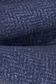 Tie Herringbone Pattern in Wool Cashmere, Blue, thumb, 2