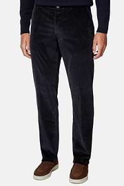 Pantalon En velours Extensible, bleu marine, hi-res