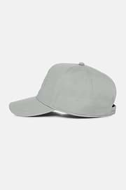 Cotton Baseball Cap With Visor, Grey, hi-res