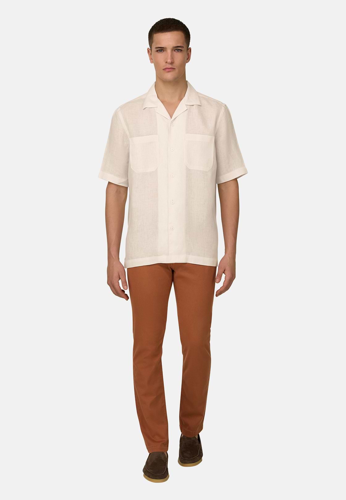 Hemd Aus Leinen Regular Fit, Rosa, hi-res, 2