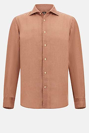 Regular Fit Linen Shirt, Rot, hi-res