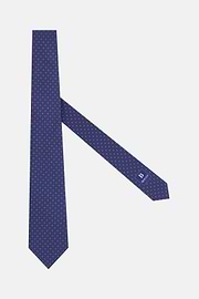 Seidenkrawatte Mit Geometrischem Muster, Burgundy, thumb, 1