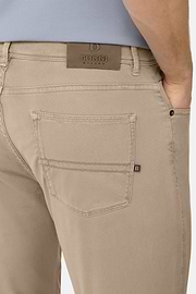 Stretch Cotton/Tencel Jeans, Taupe, hi-res