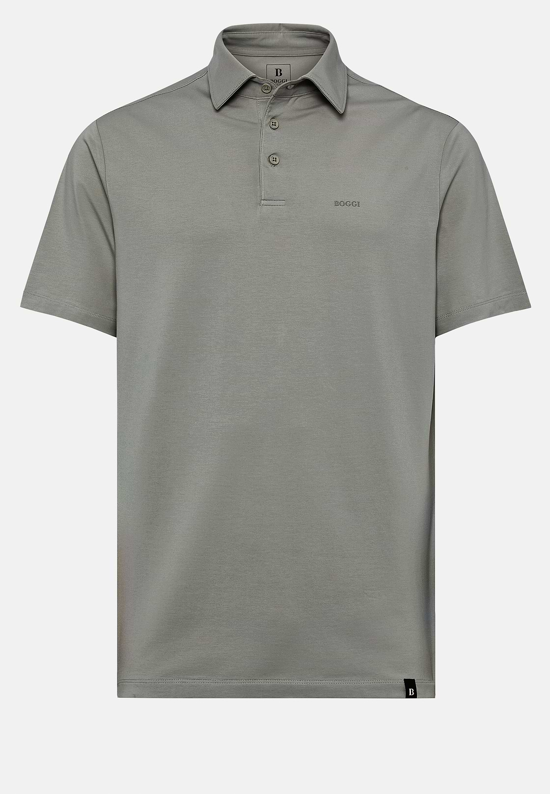 Polo Shirt In Stretch Supima Cotton, Green, hi-res