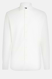 Chemise Polo En Jersey De Coton Coupe Slim, blanc, hi-res