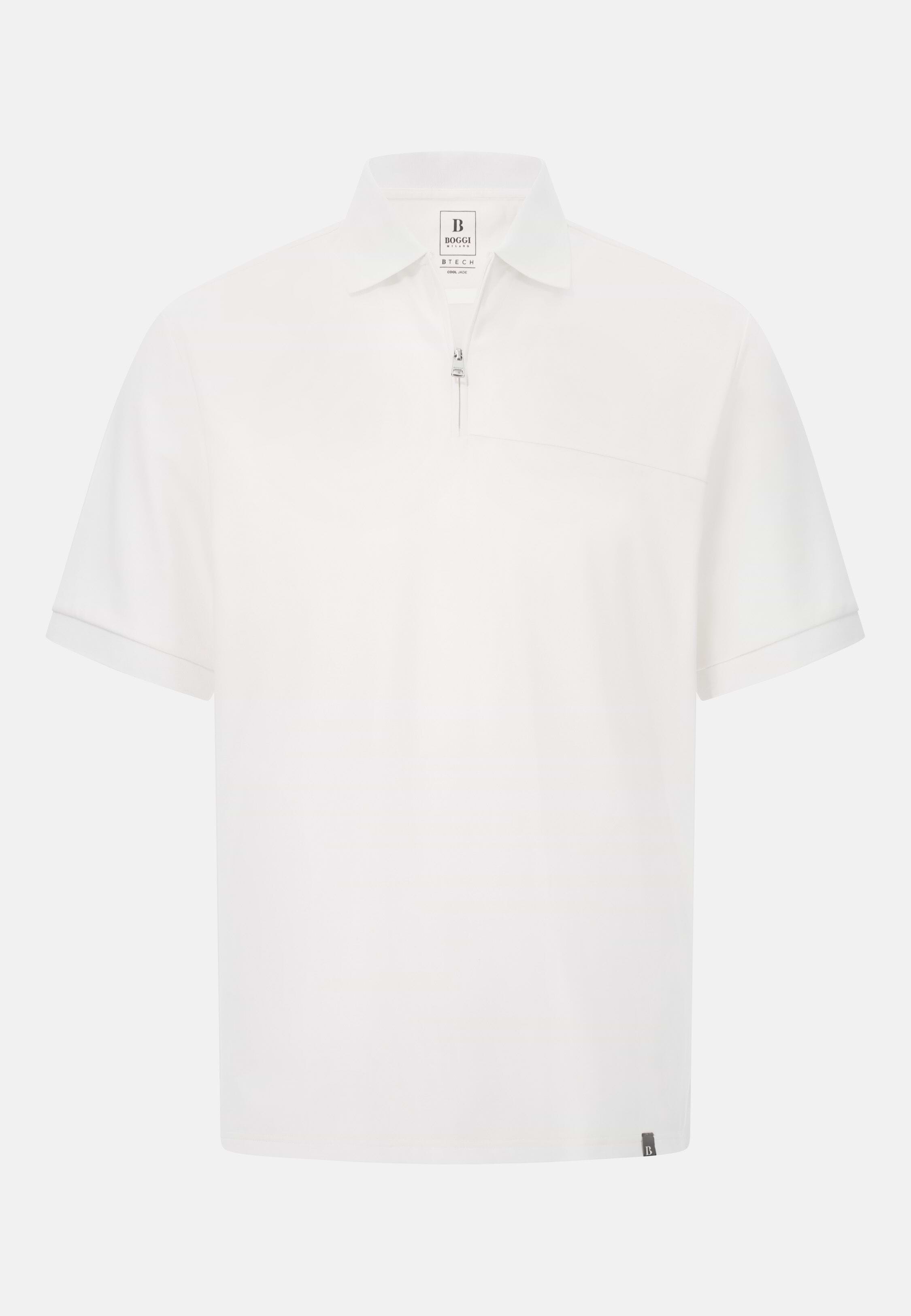 Men's Cool Jade Half-Zip Polo Shirt | Boggi Milano