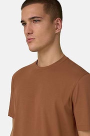 T-Shirt aus elastischer Supima-Baumwolle, RUST, thumb, 4