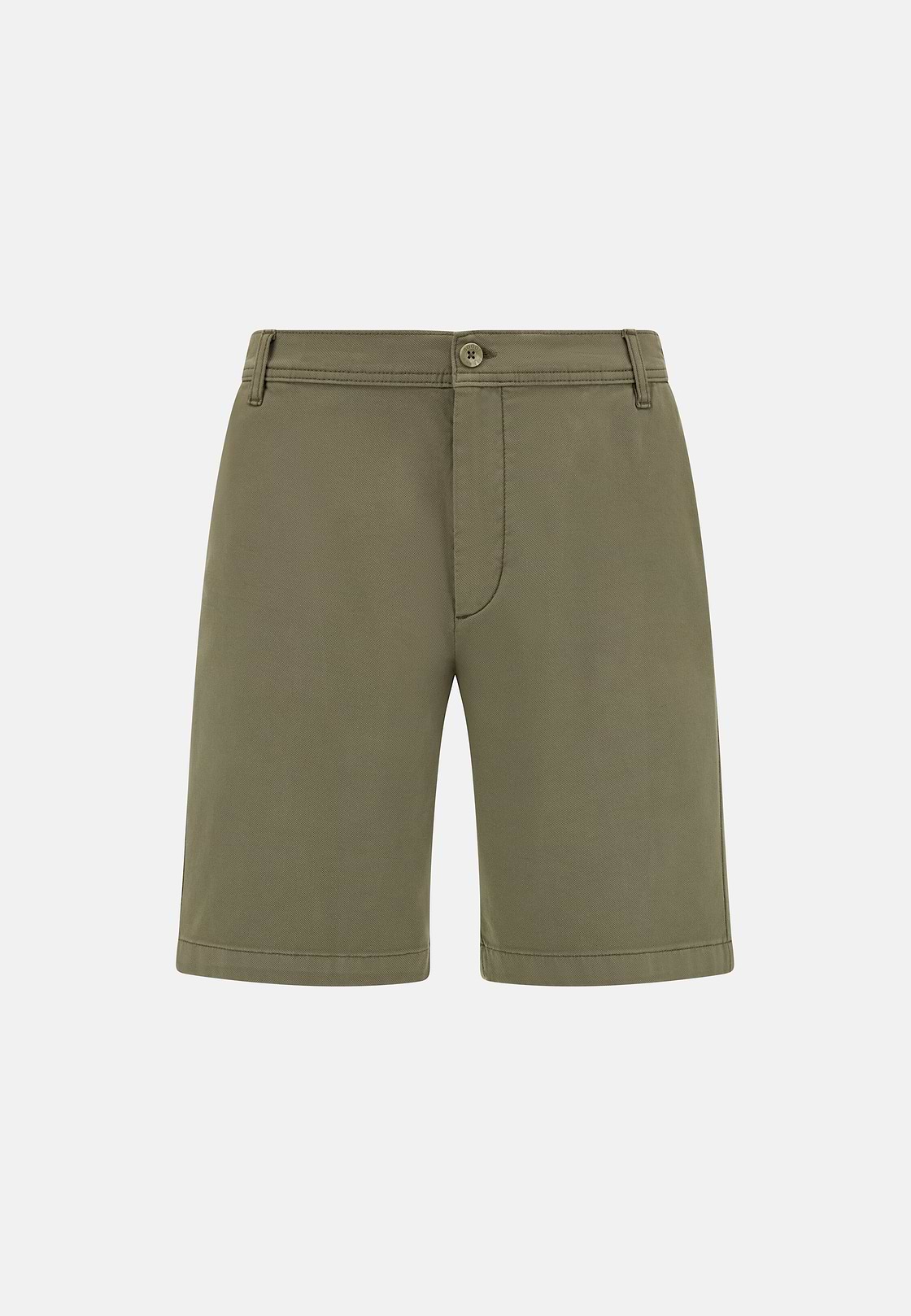 Bermudas in Stretch Cotton, Military Green, hi-res
