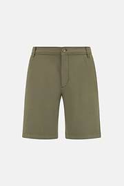 Bermudas in Stretch Cotton, Military Green, hi-res