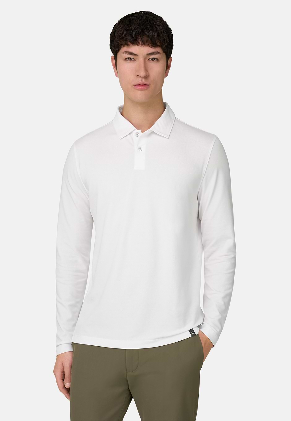 Poloshirt Aus Leistungsstarkem Piqué Mit S-Cafè®-Garn, Weiß, hi-res
