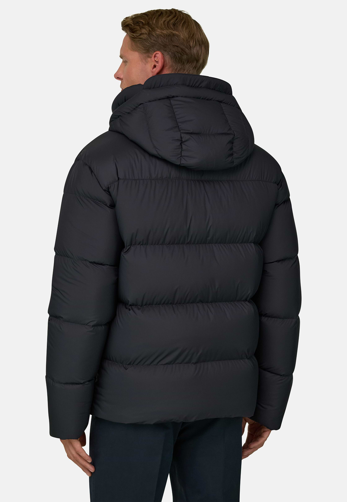 Bomberjack Gewatteerd in Ganzendons, Navy blue, hi-res, 4
