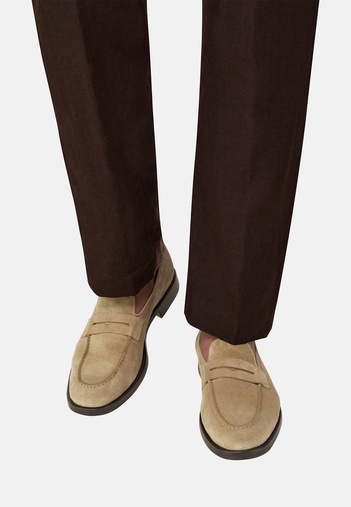 Suede Loafers, Beige, hi-res, 2