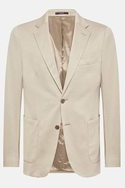 Veste Sable B Jersey En Coton Cachemire Et Tencel, Sable, hi-res