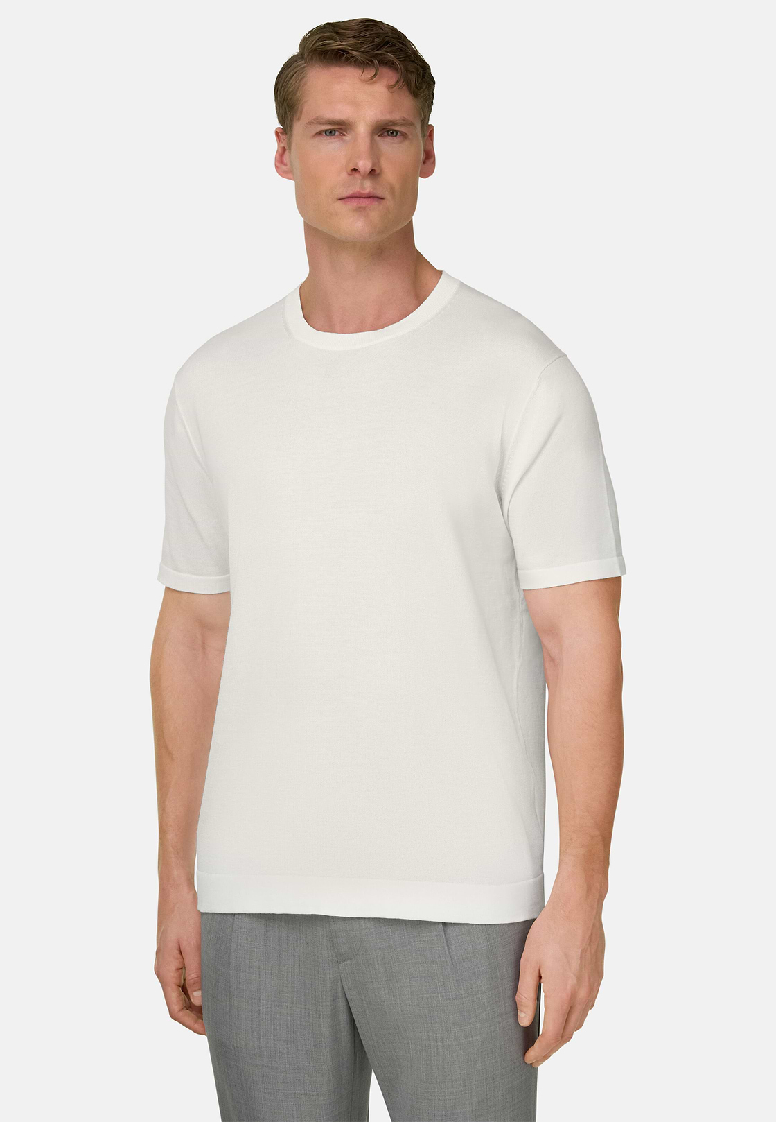 T-Shirt Aus Baumwollkrepp, , hi-res, 1