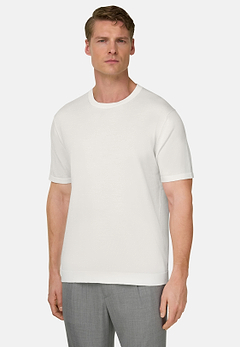 T-Shirt Aus Baumwollkrepp
