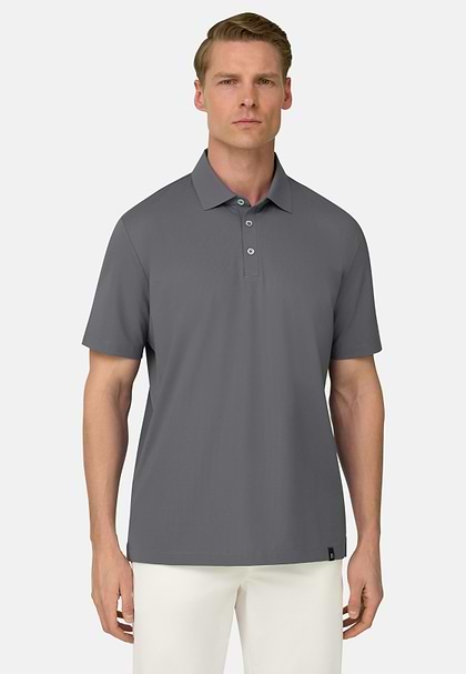 SuperTech Polo Shirt, Dunkelgrau, hi-res