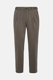 Pantaloni In Lana B Tech, Taupe, hi-res