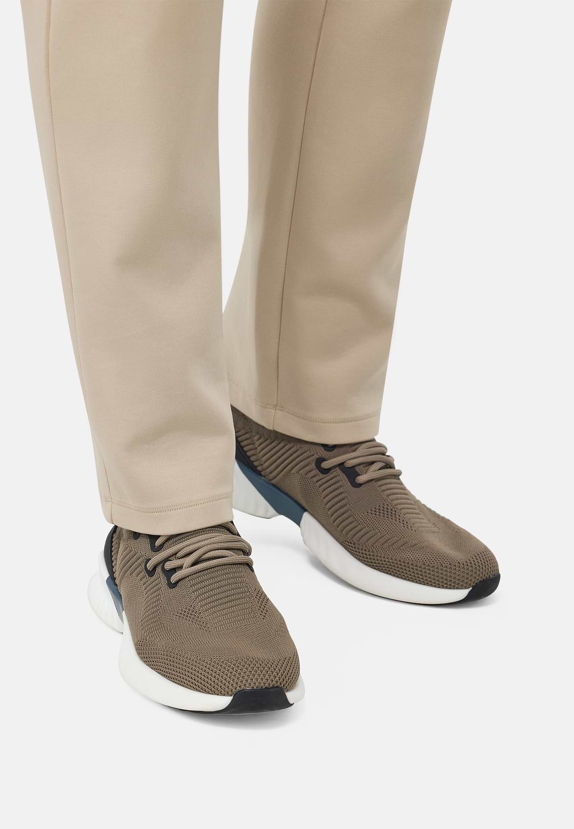Willow Trainers in 75% Recycled Yarn, Taupe, hi-res