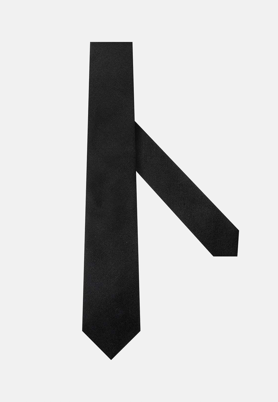 Wool Blend Tie, Black, hi-res