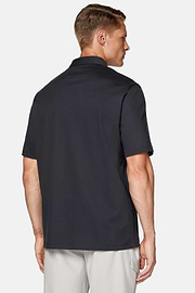 High-Performance Piqué Polo Shirt, Charcoal, hi-res