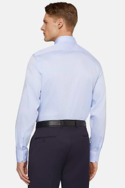 Dobby Windsor Collar Shirt Slim, Light Blue, hi-res