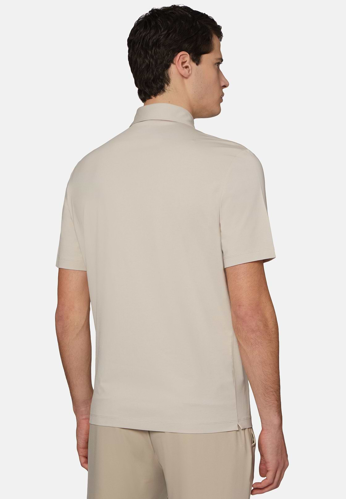 Polo En Coton Supima Stretch, Sable, hi-res