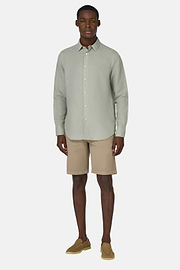 Regular Fit Tencel Linen Shirt, Green, hi-res