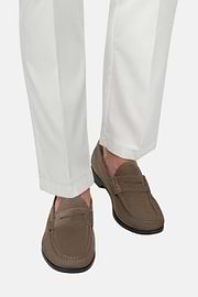 Wildleder-Mokassin, Taupe, thumb, 2