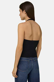 Top Aus Viskose-Nylon-Strick, Schwarz, thumb, 3