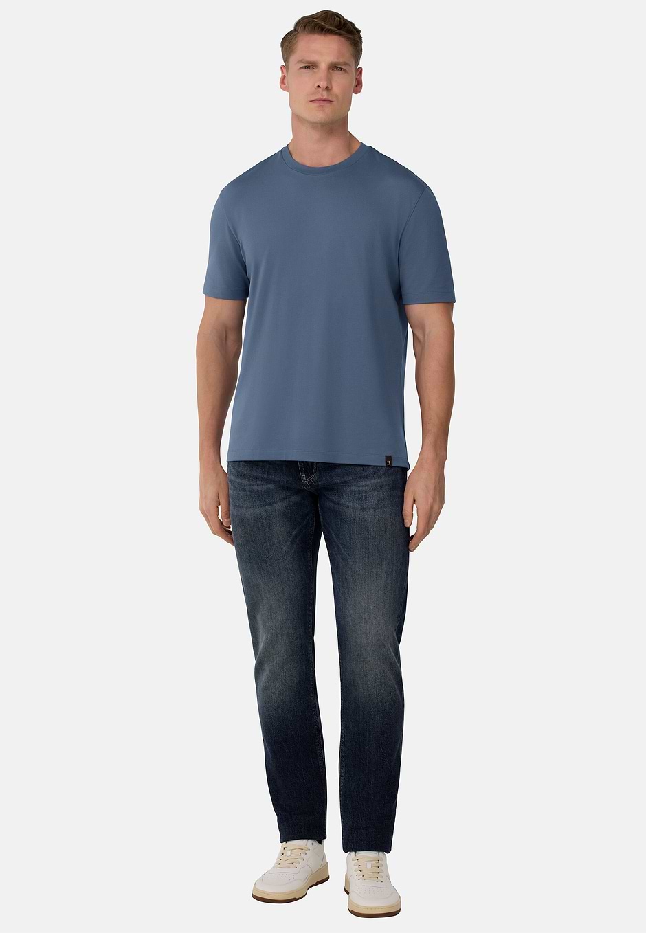 S.Cafè® High-Performance Piqué T-Shirt, Air-blue, hi-res