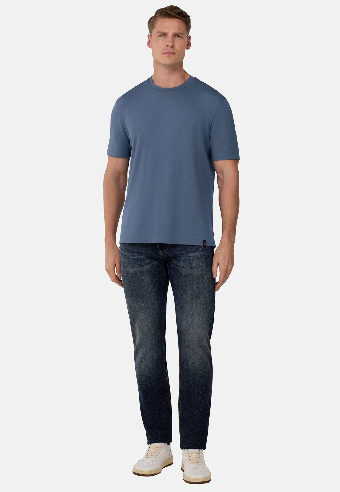 S.Cafè® High-Performance Piqué T-Shirt, Air-blue, hi-res