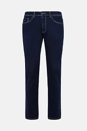 Dunkelblaue Jeans Aus Stretch-Denim, Dunkelblau, hi-res