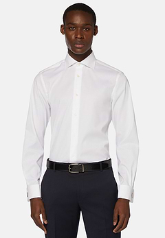 Hemd aus Pin-Point-Baumwolle Slim Fit