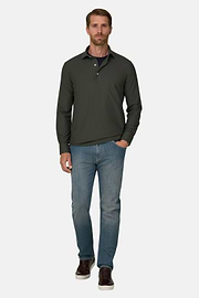 Jeans in Light Blue Stretch Denim, Light Blue, thumb, 2
