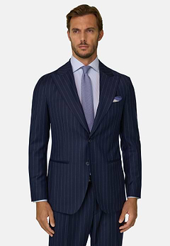 Suit Pinstripe Wool