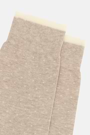 Socken mit Mikropunktemuster, Creme, thumb, 3