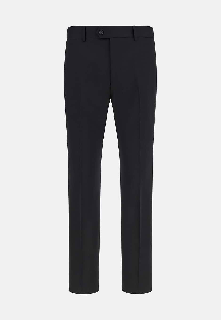 Travel wool trousers, Black, hi-res