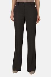 Pantalon en polylin extensible, Marron foncé, thumb, 2