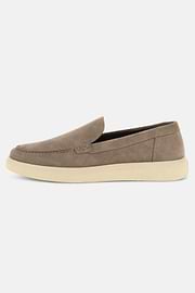 STRATUS Loafers in Suede Leather, Taupe, thumb, 1