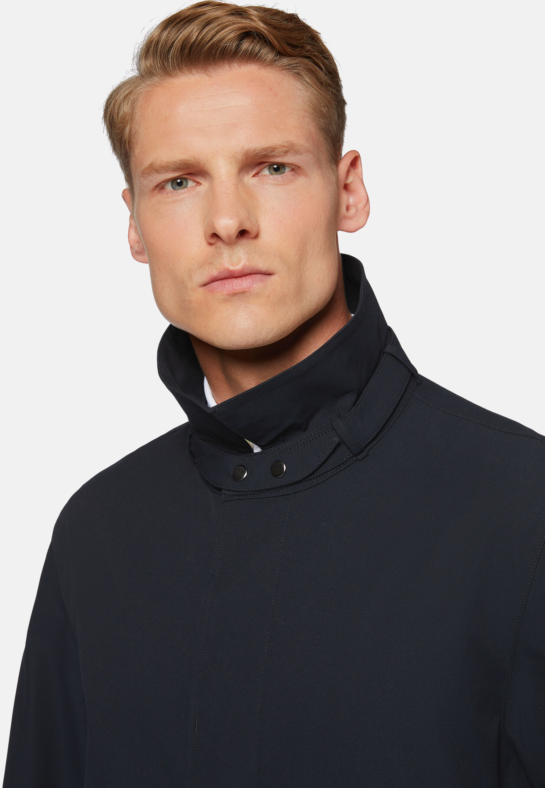 Regenjas van technische stof, Navy blue, hi-res