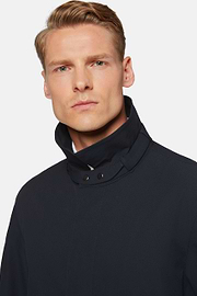 Regenjas van technische stof, Navy blue, hi-res