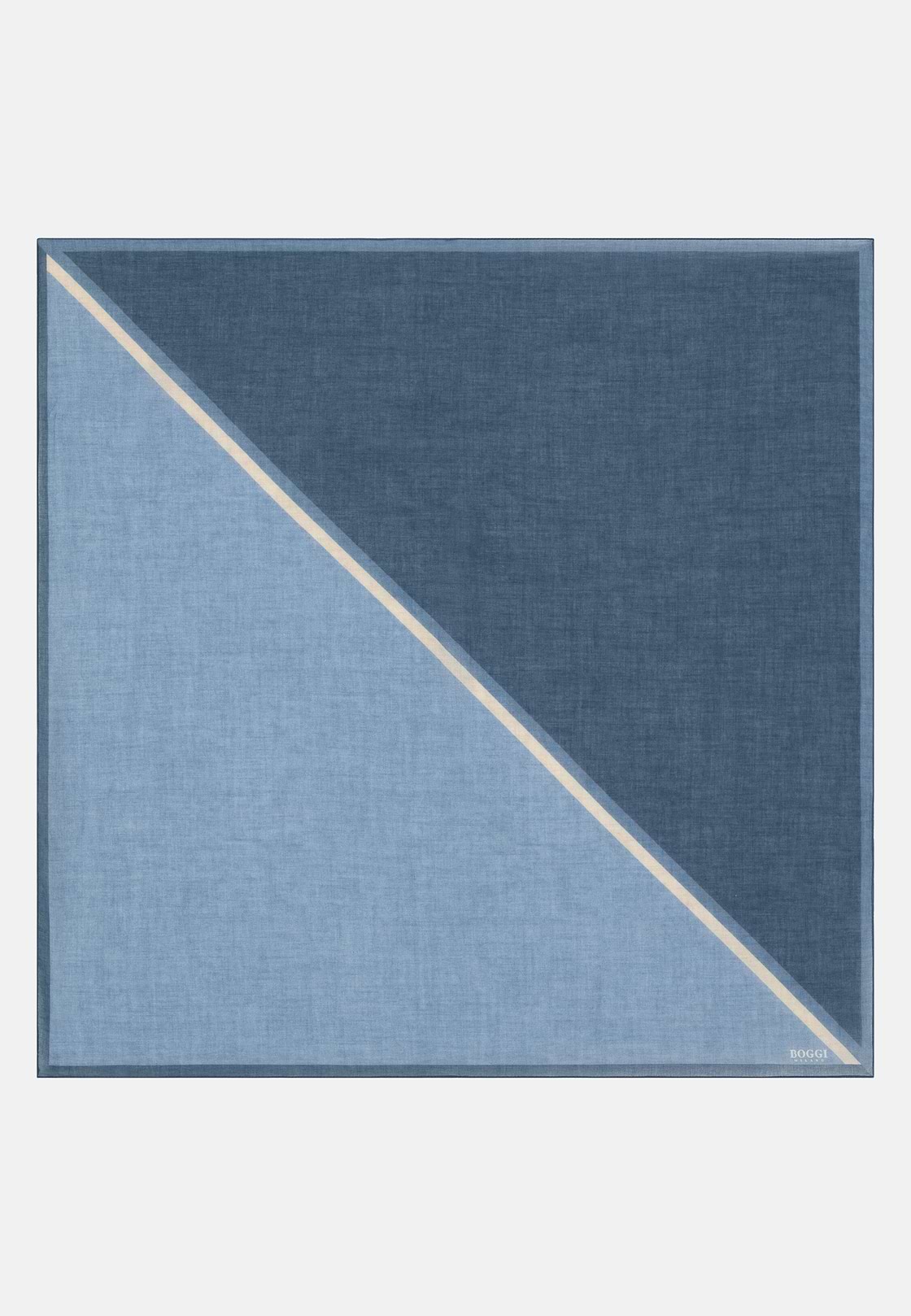 Colour Block Cotton Bandana, Blue, hi-res, 1
