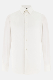 Camicia In Popeline Di Cotone Regular Fit, Bianco, thumb, 6