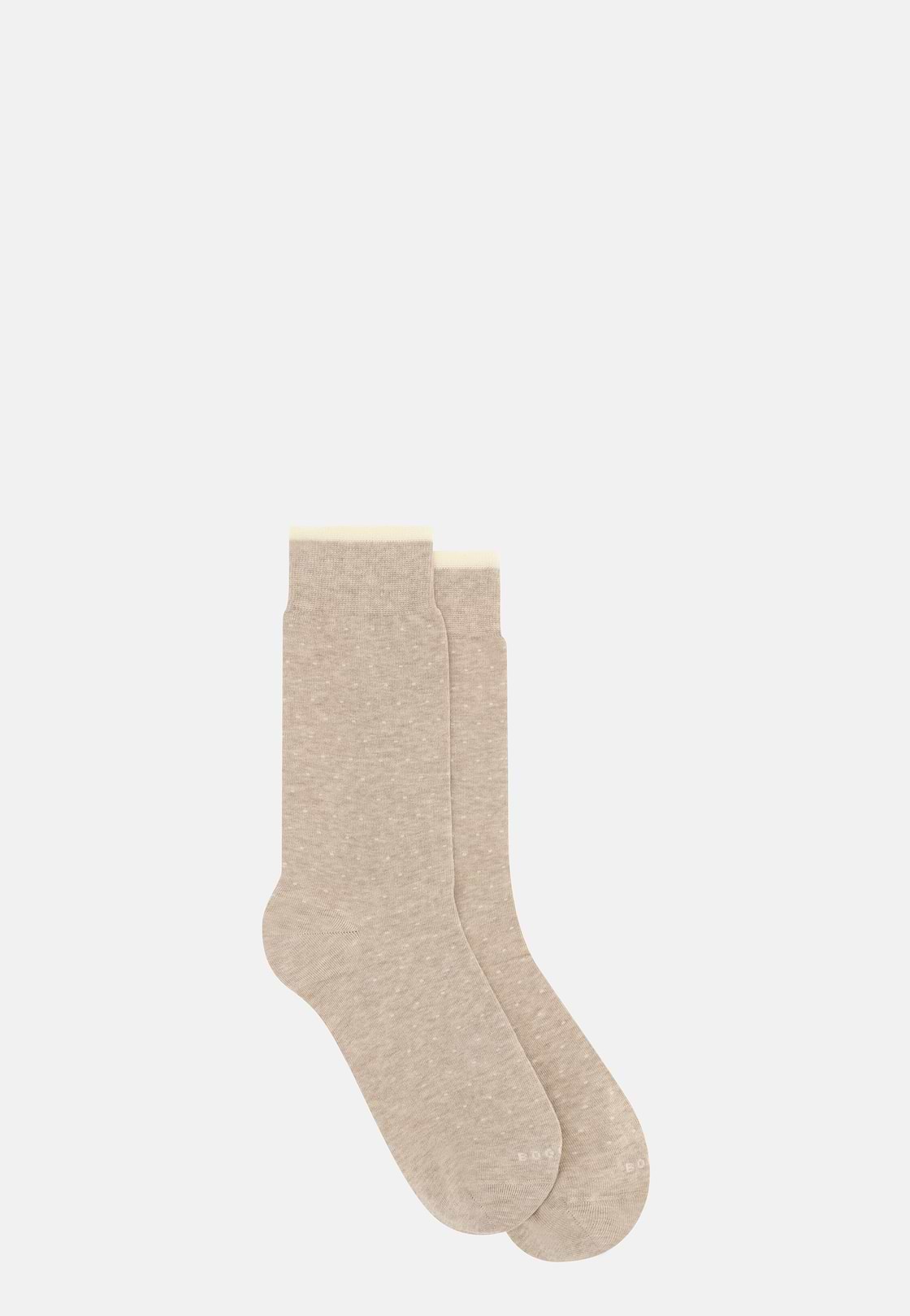 Socken mit Mikropunktemuster, Creme, hi-res, 2