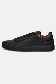 Leather Trainers, Black, hi-res