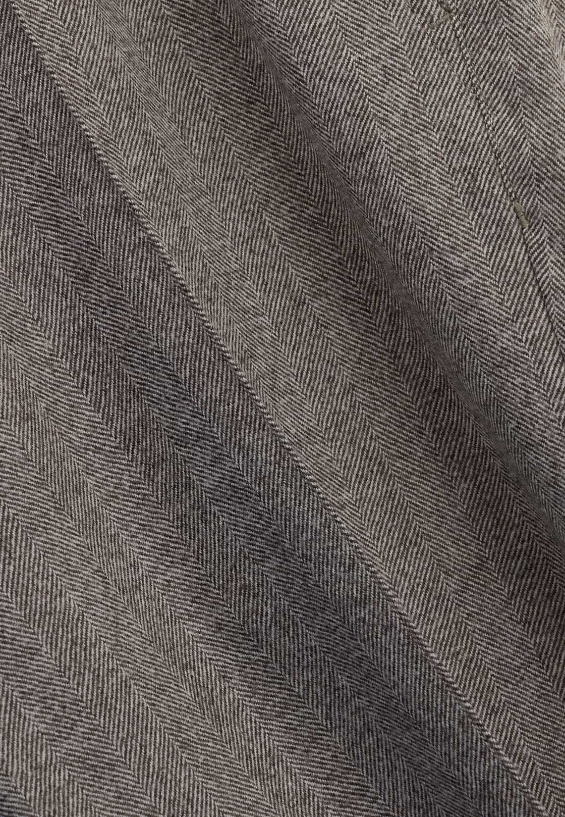 Trousers in Herringbone Flannel, Taupe, hi-res, 4