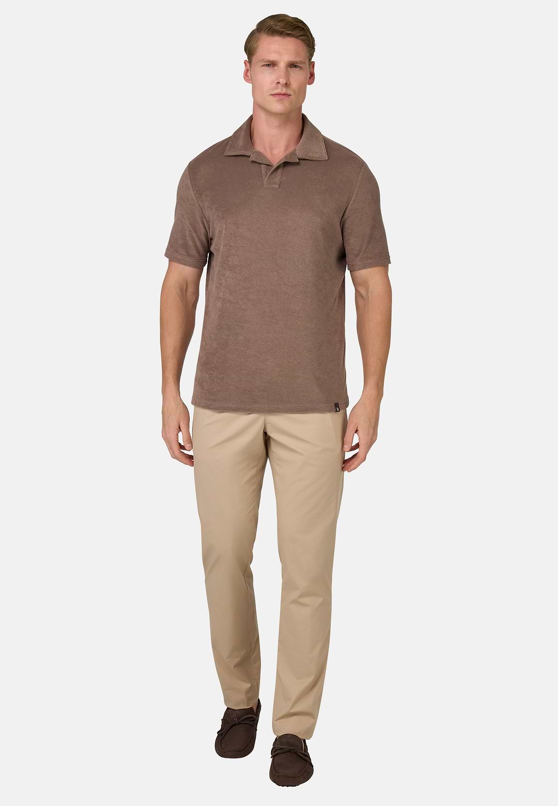 Hose Aus Baumwoll-Stretch, Beige, hi-res