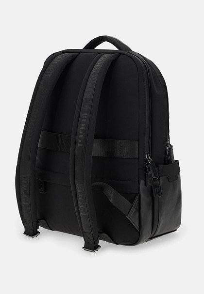 Technical Fabric Rucksack, Black, hi-res