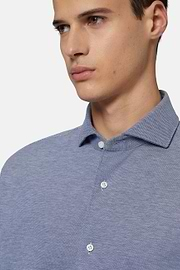 Camisa Polo de Piqué, Azul, hi-res