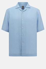 Regular Fit Linen Shirt, Light Blue, hi-res